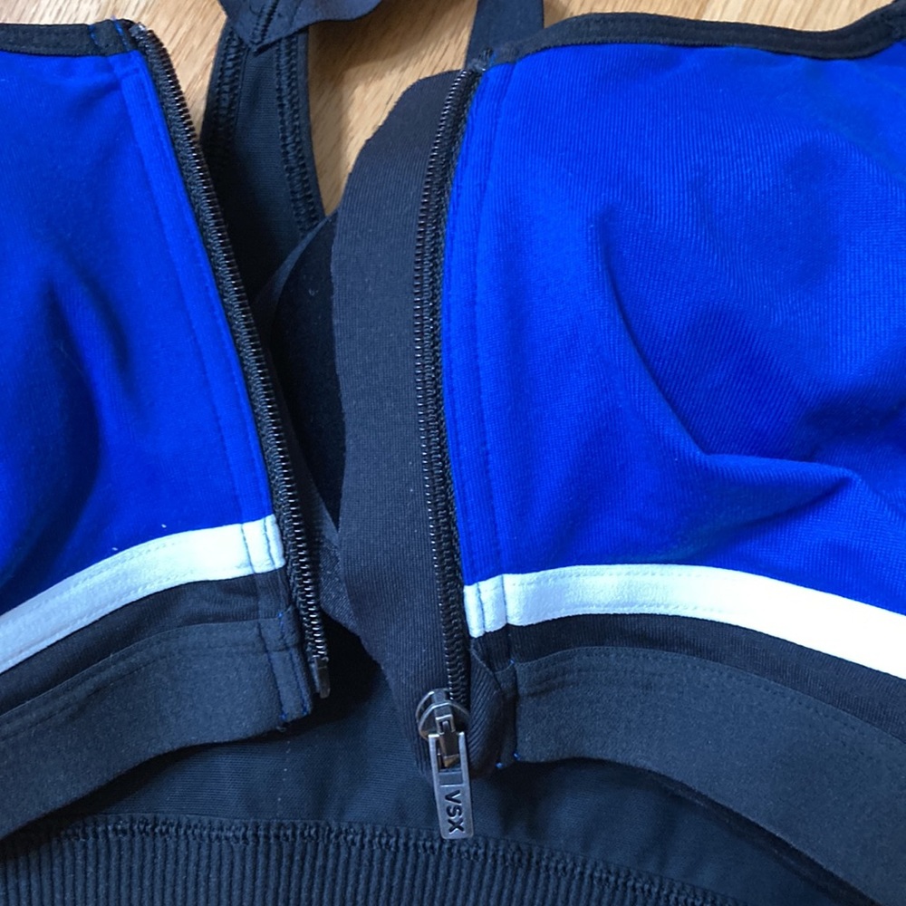 Victoria's Secret Blue and Purple Racerback Sports Bras - Picture 3 of 5
